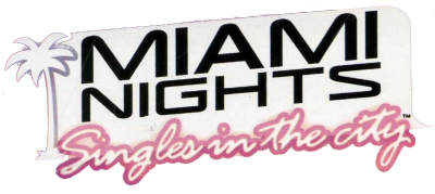 Miami Nights Singles in the City title screen for Nintendo DS